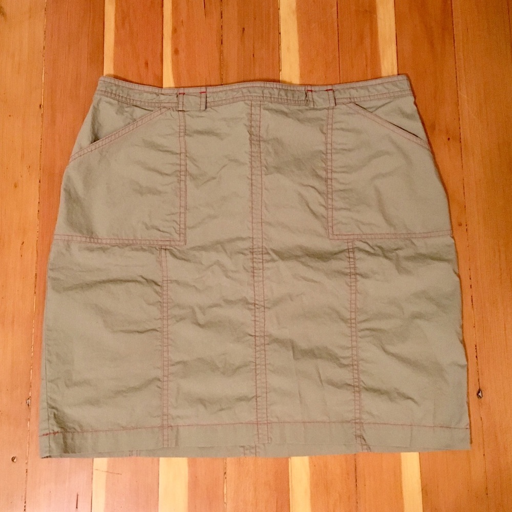 SALE!!! Khaki with red stitching!